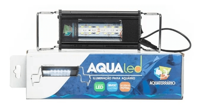 Luminária Aqua Led Branca Azul 7W 30 a 35cm Dr Gazeto Pet Center